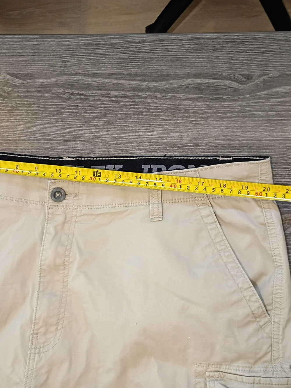 Iron Flex Men's Cargo Shorts Size 40, 98% Cotton, Multipocket